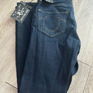 NWT True Religion Dark High Rise Jenny Curvy Skinny Jeans Sz 26